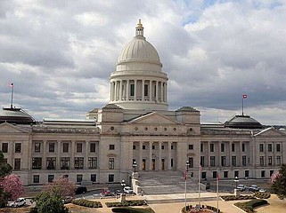 Arkansas Democrat-Gazette/JOHN SYKES JR. - A view of the Arkansas State Capitol building, looking west.
